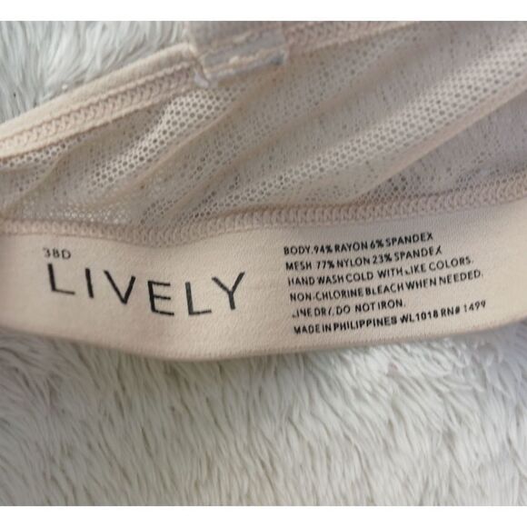 Lively Soft Nude Wireless Mesh Detail Bra - Picture 7 of 7